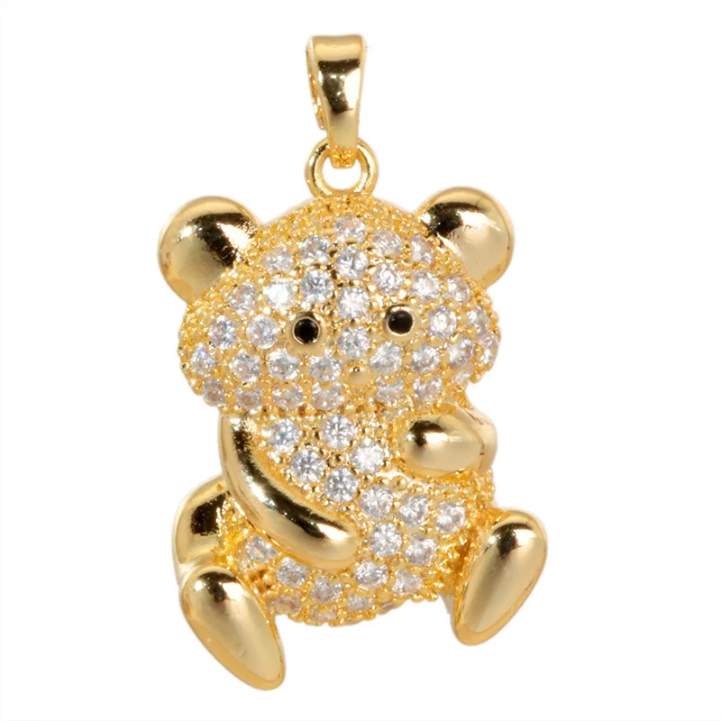 Jewelry Copper 18K Gold Plated Micropaved Animal Zodiac Pendant Necklace Bracelet Earrings For Women - Image 5