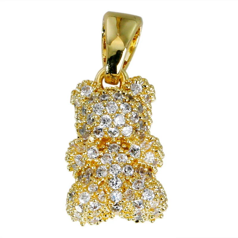 Jewelry Copper Cartoon Animals Zodiac Gummy Bear Pendant Earrings Electroplating Accessories - Image 5
