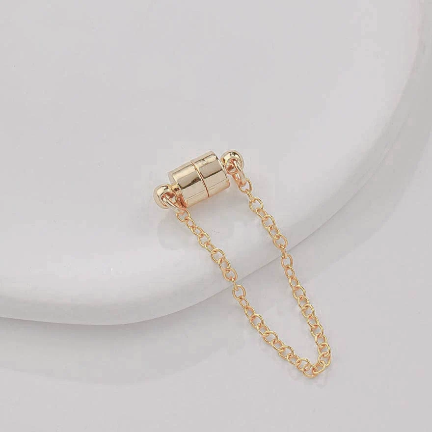 Jewelry Copper Electroplated Magnetic Buckle With Chain For Bracelet And Necklace - Image 11