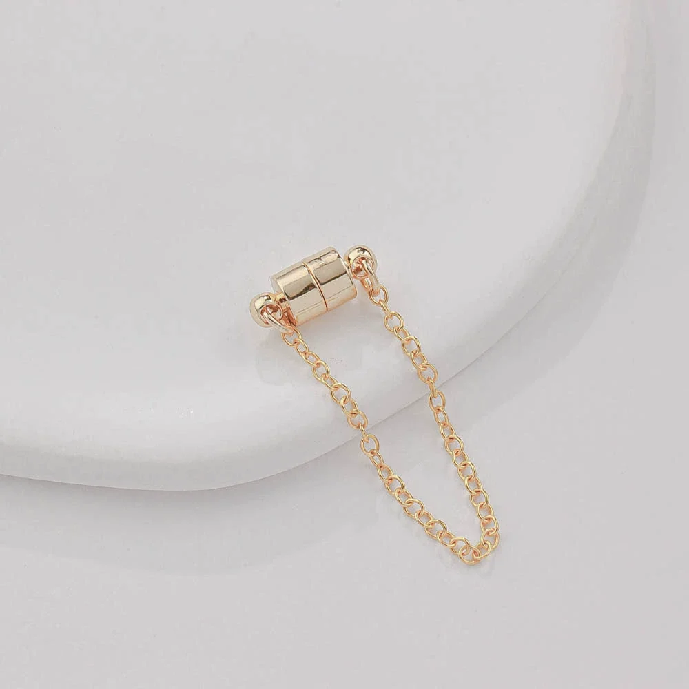Jewelry Copper Electroplated Magnetic Buckle With Chain For Bracelet And Necklace - Image 12