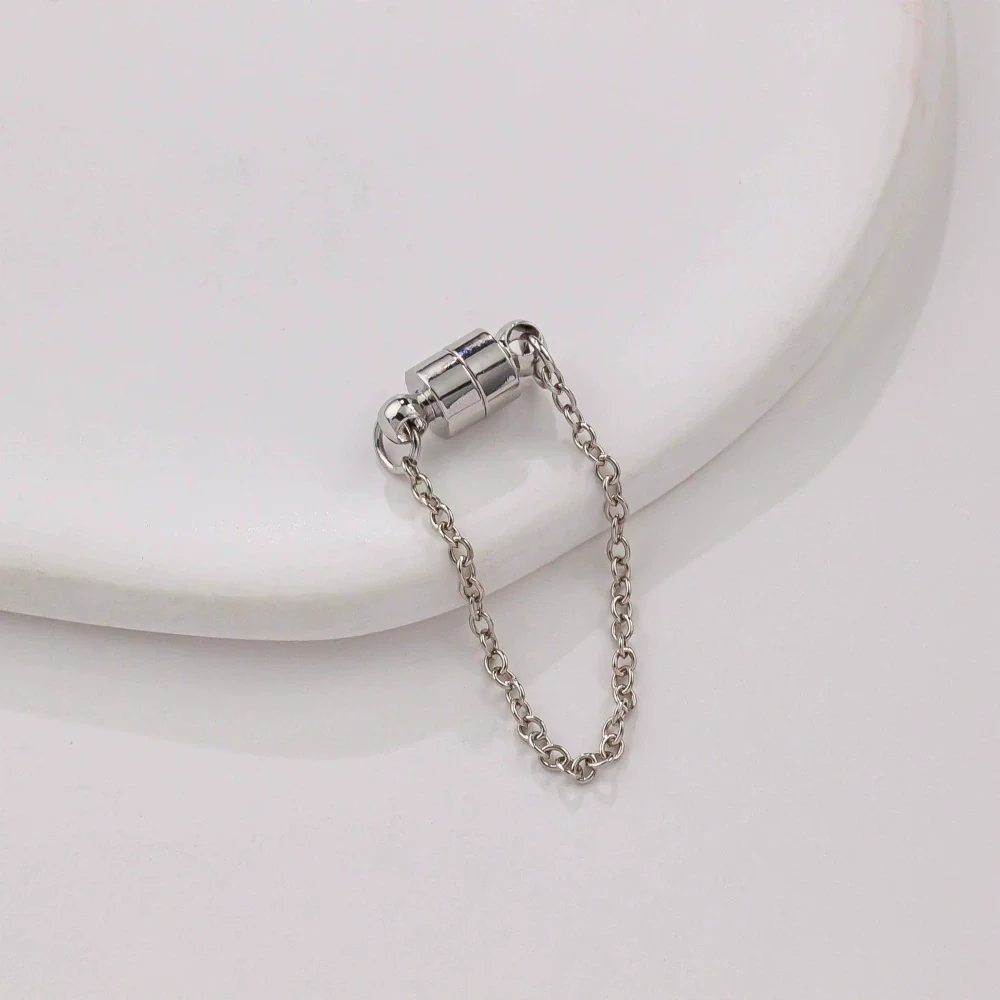 Jewelry Copper Electroplated Magnetic Buckle With Chain For Bracelet And Necklace - Image 17