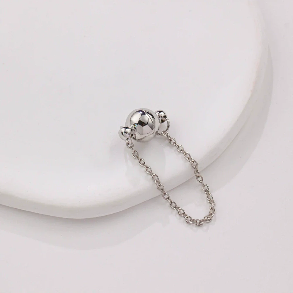 Jewelry Copper Electroplated Magnetic Buckle With Chain For Bracelet And Necklace - Image 18