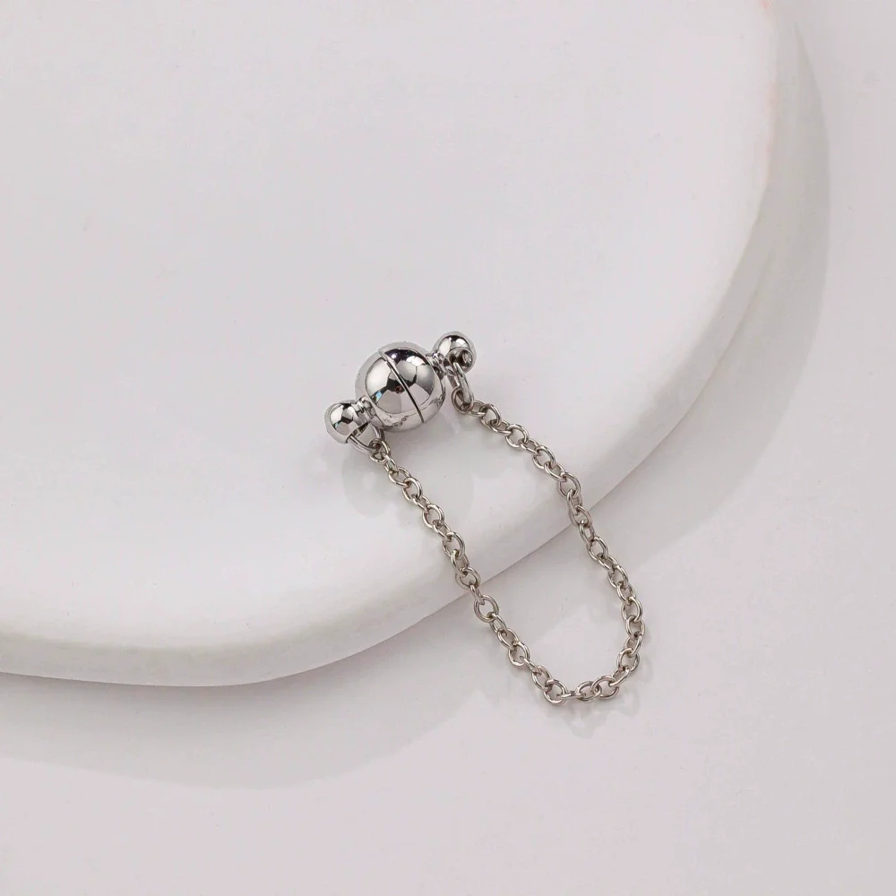 Jewelry Copper Electroplated Magnetic Buckle With Chain For Bracelet And Necklace - Image 19
