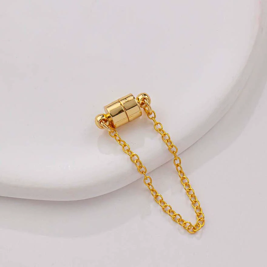 Jewelry Copper Electroplated Magnetic Buckle With Chain For Bracelet And Necklace - Image 6