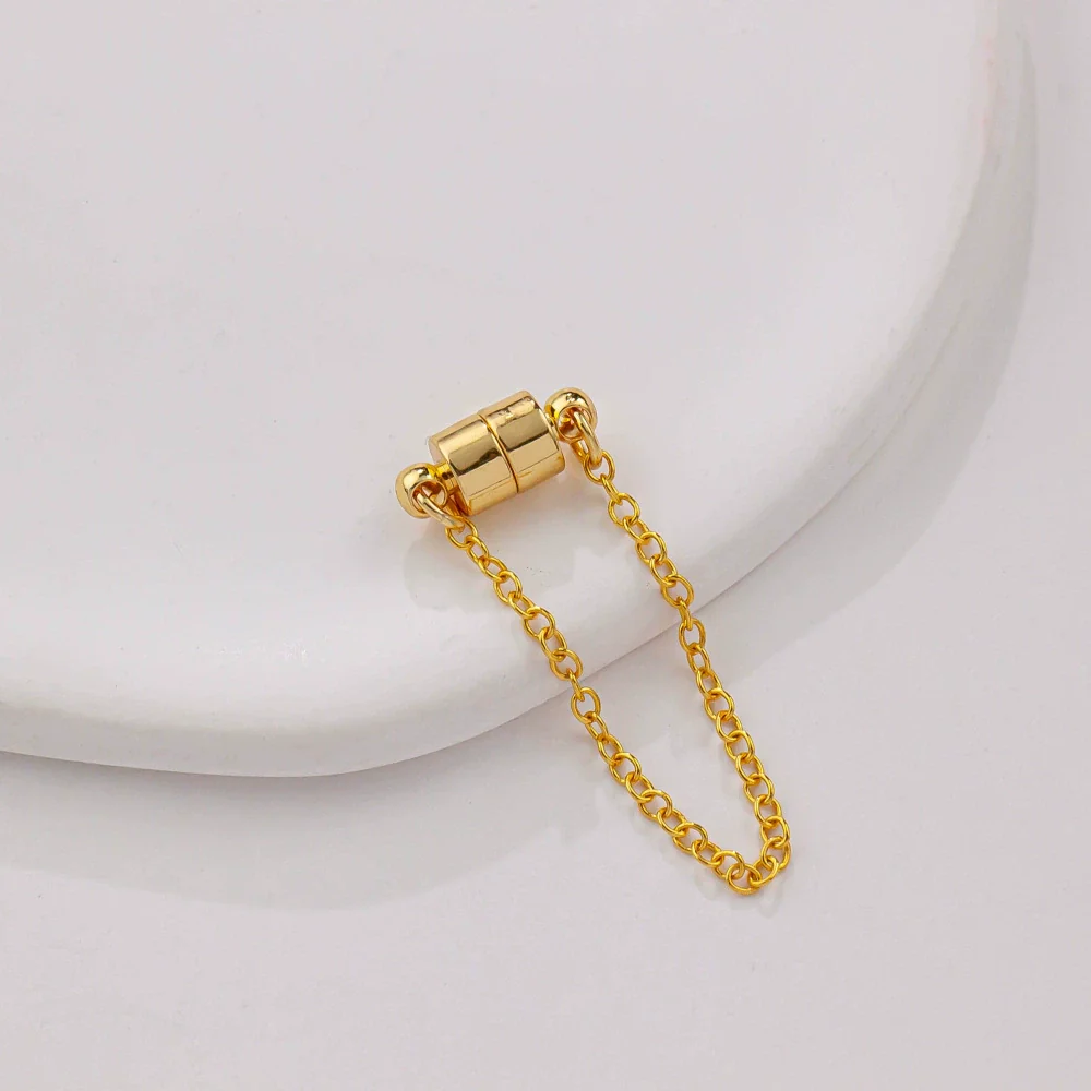 Jewelry Copper Electroplated Magnetic Buckle With Chain For Bracelet And Necklace - Image 7