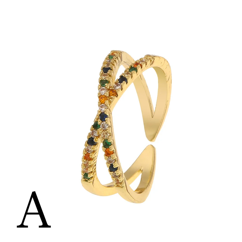 Jewelry Copper Microinlaid Heart Ring Unisex Women's - Image 14