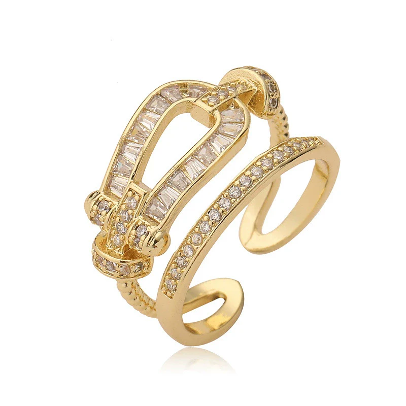 Jewelry Copper Microinlaid Heart Ring Unisex Women's - Image 6