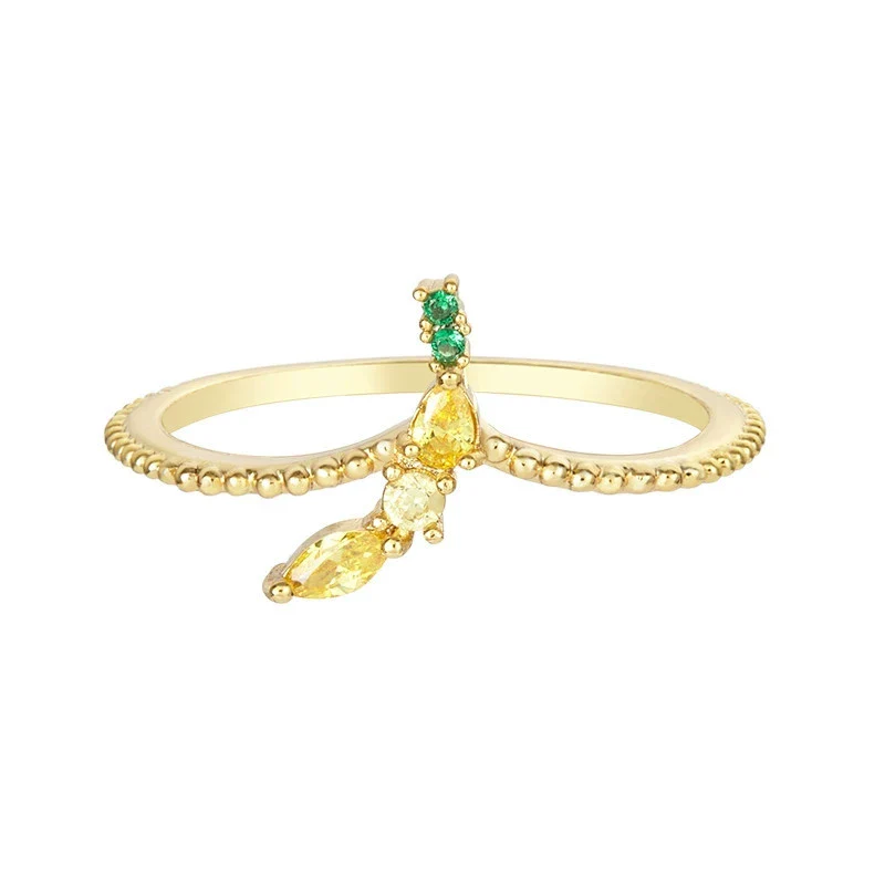 Jewelry Copper Zircon Inlaid Fruit Ring Bracelet For Women - Image 10