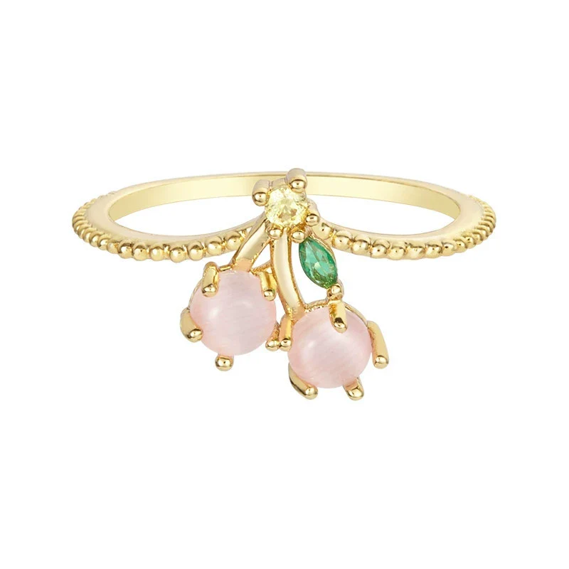 Jewelry Copper Zircon Inlaid Fruit Ring Bracelet For Women - Image 11