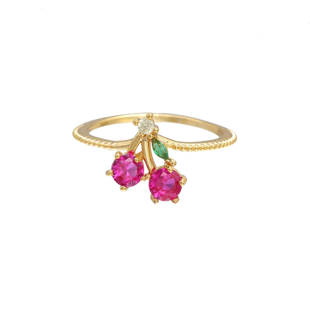 Jewelry Copper Zircon Inlaid Fruit Ring Bracelet For Women - Image 13
