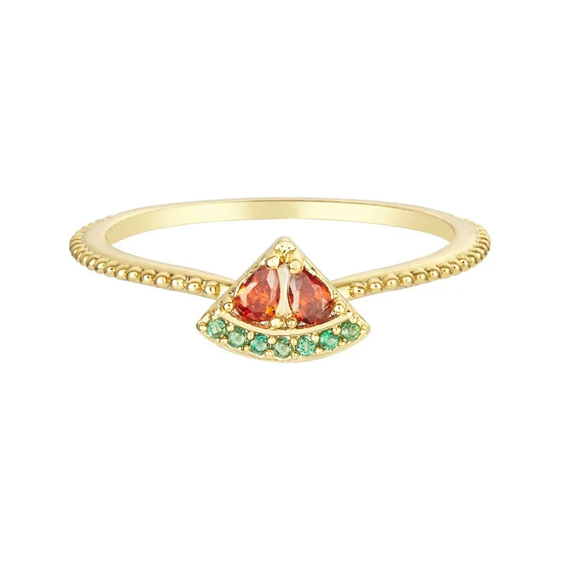 Jewelry Copper Zircon Inlaid Fruit Ring Bracelet For Women - Image 9