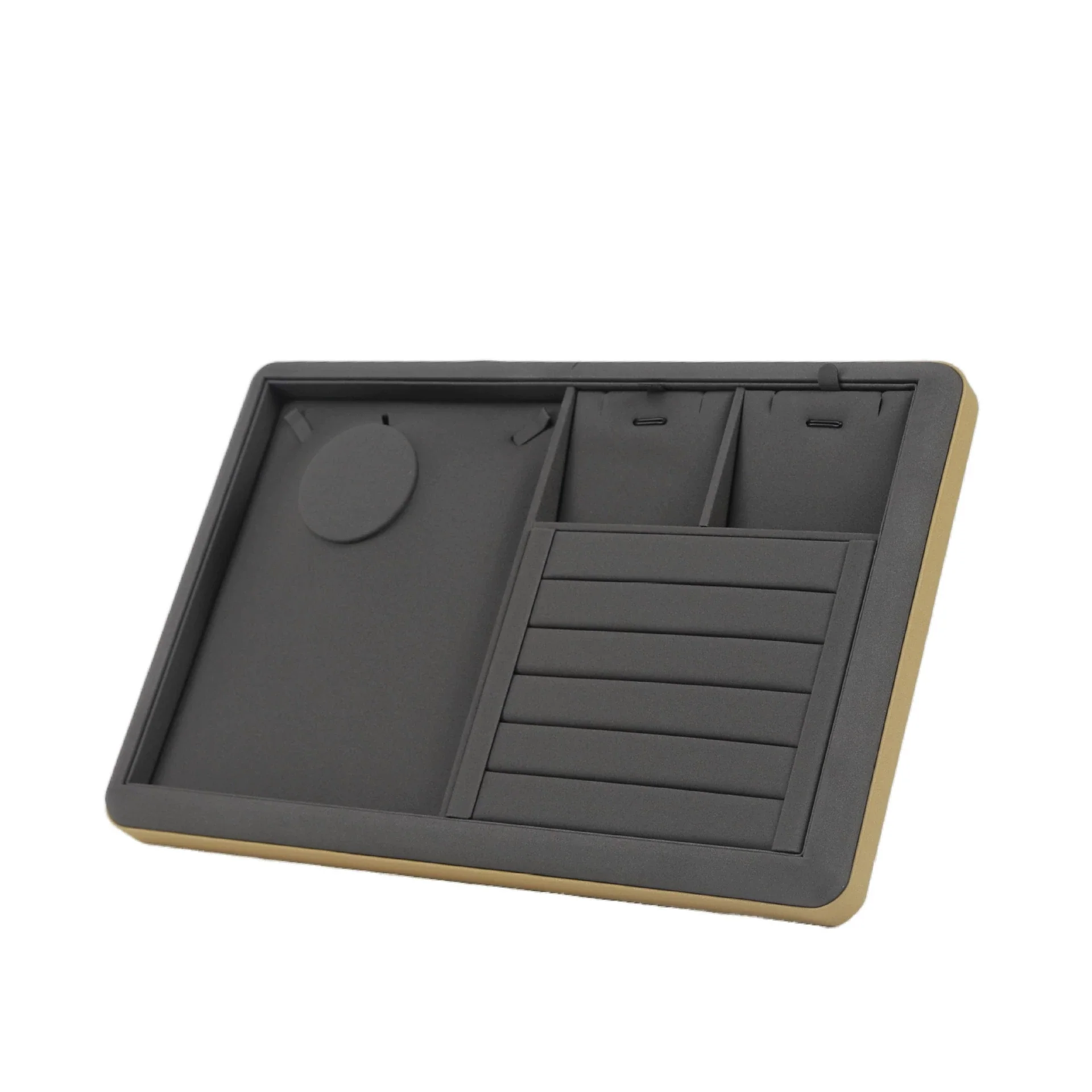 Jewelry Display Plate And Box Pu Leather Solid Color For Pendant Bracelet Earrings Necklace - Image 10