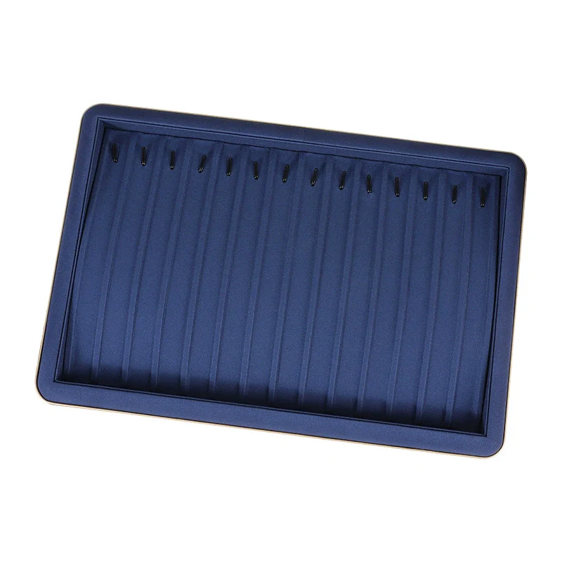 Jewelry Display Plate And Box Pu Leather Solid Color For Pendant Bracelet Earrings Necklace - Image 4