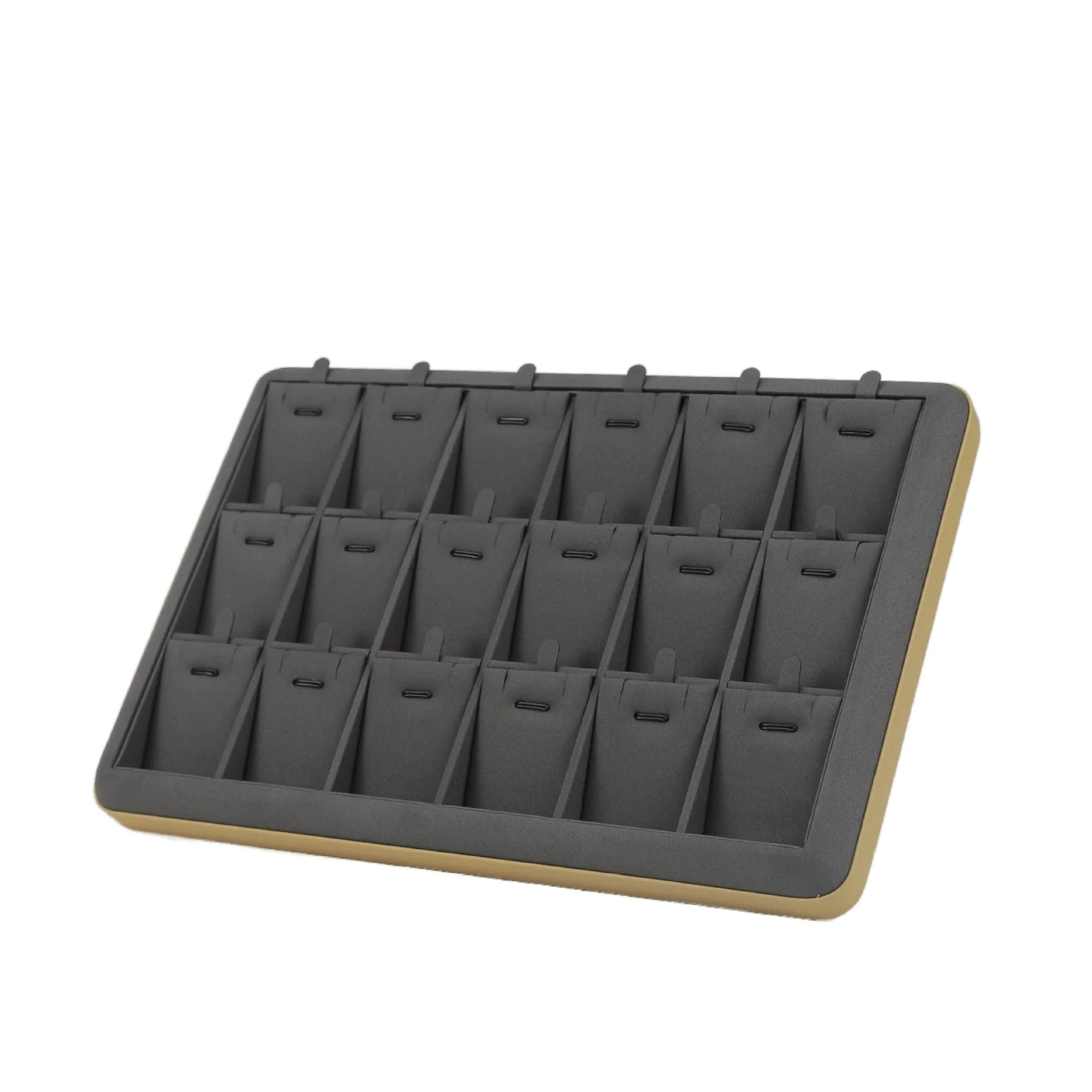 Jewelry Display Plate And Box Pu Leather Solid Color For Pendant Bracelet Earrings Necklace - Image 6