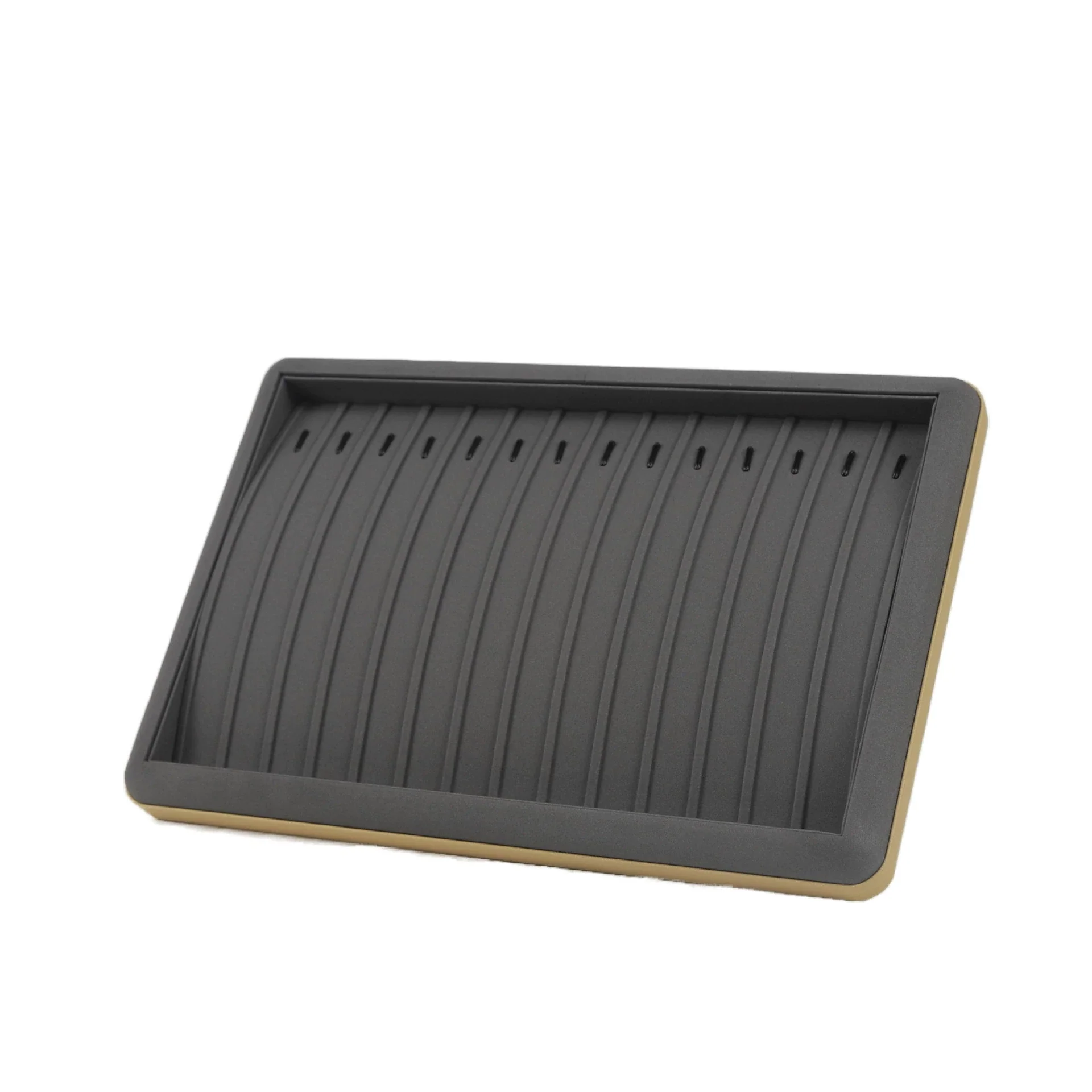 Jewelry Display Plate And Box Pu Leather Solid Color For Pendant Bracelet Earrings Necklace - Image 8