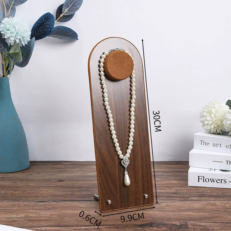 Jewelry Display Plate Geometric Wood Velvet Splicing Highend Storage Props - Image 14