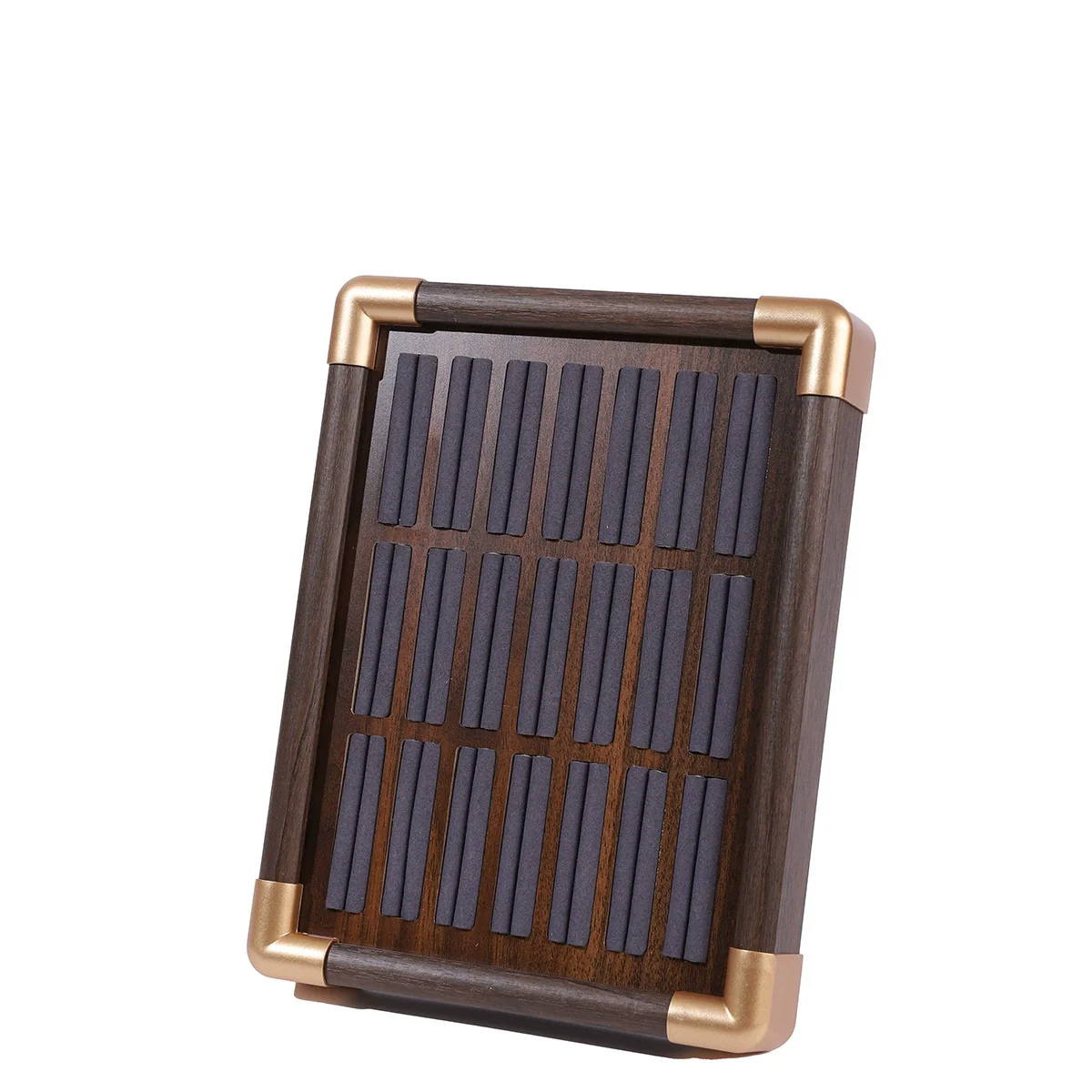 Jewelry Display Plate Geometric Wood Velvet Splicing Highend Storage Props - Image 8