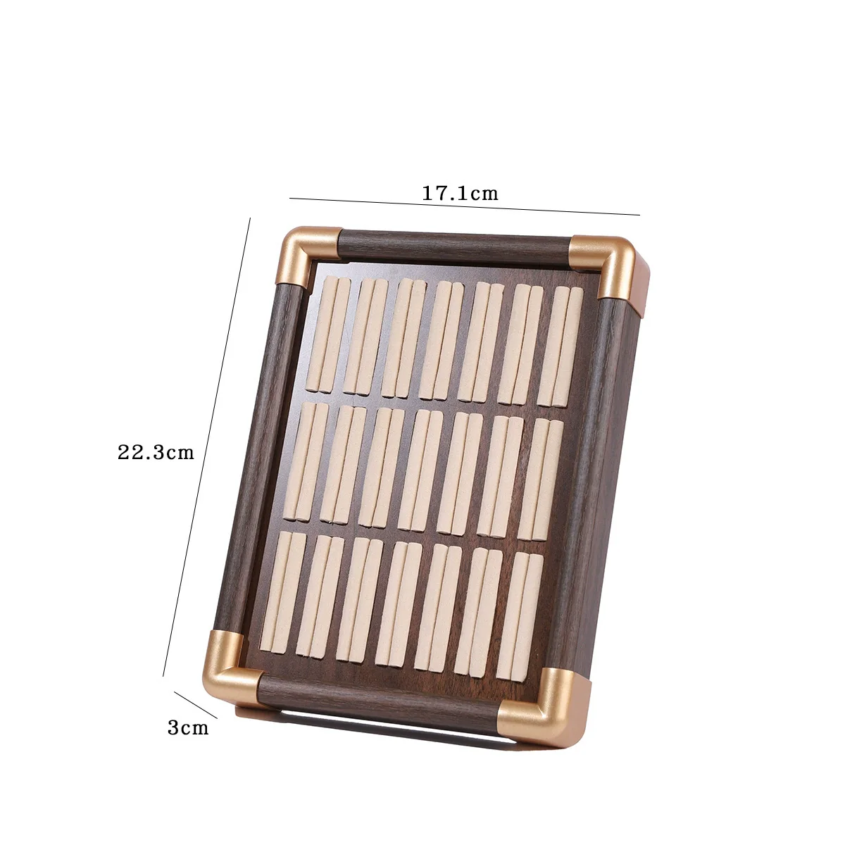 Jewelry Display Plate Wood Highend Geometric Shape Splicing - Image 18