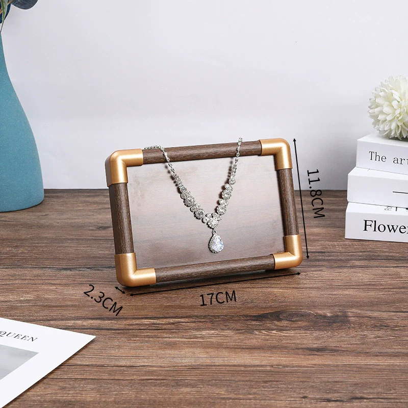 Jewelry Display Plate Wood Highend Geometric Shape Splicing - Image 19