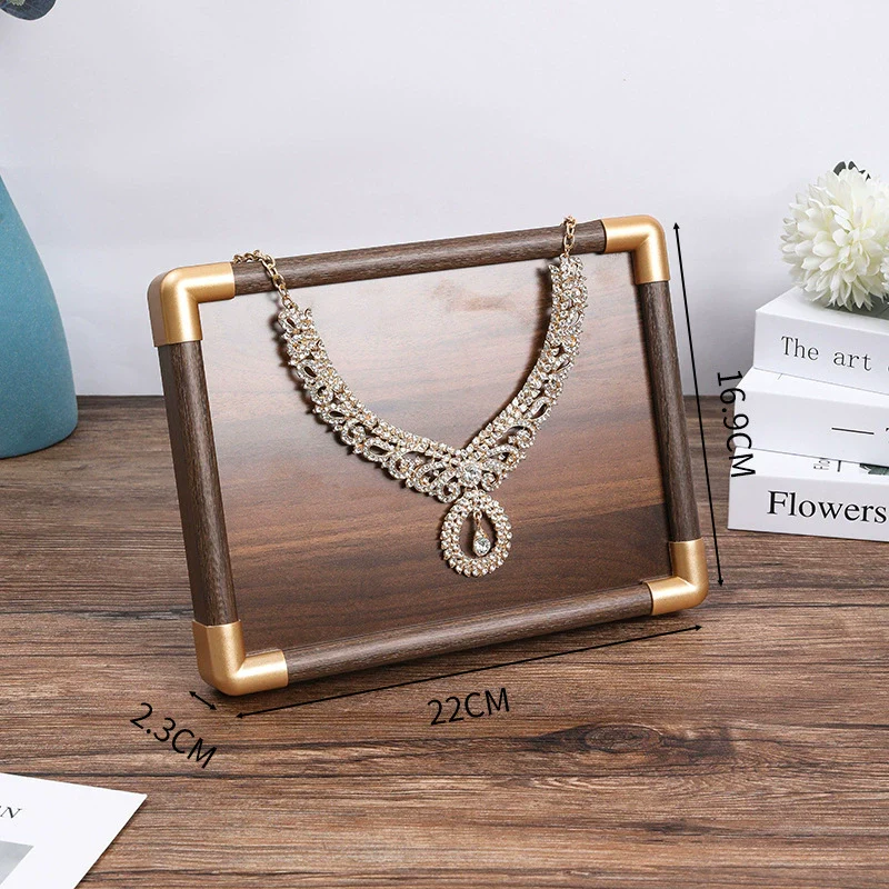 Jewelry Display Plate Wood Highend Geometric Shape Splicing - Image 20