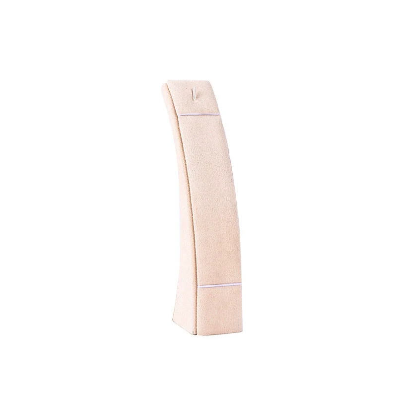 Jewelry Display Props Metal High Sense Tshape Beige Flannel Bracelet Ring Earring Rack - Image 5