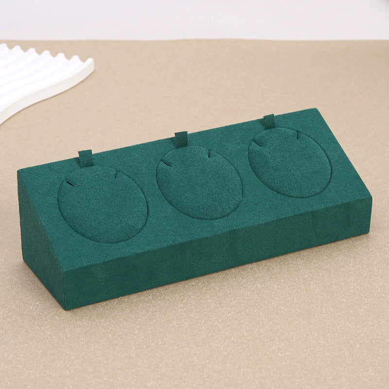 Jewelry Display Props Microfiber Alloy Rectangular Splicing Highend Ring Earring Pendant Frame - Image 12