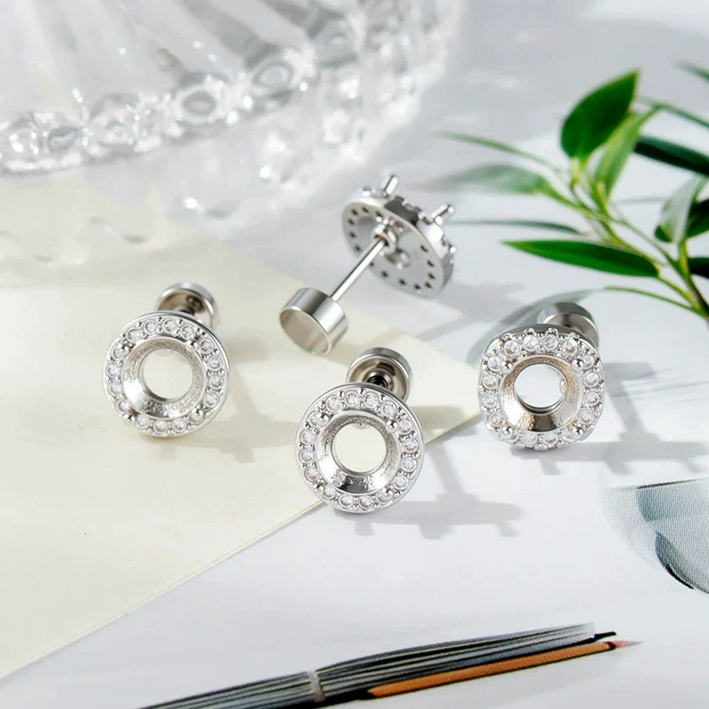 Jewelry Ear Nail Accessories Stainless Steel Polish Titanium Steel Drilling Position Pin Screw Screw Rod