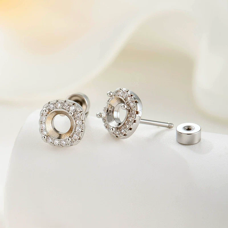 Jewelry Ear Nail Accessories Stainless Steel Polish Titanium Steel Drilling Position Pin Screw Screw Rod - Image 4