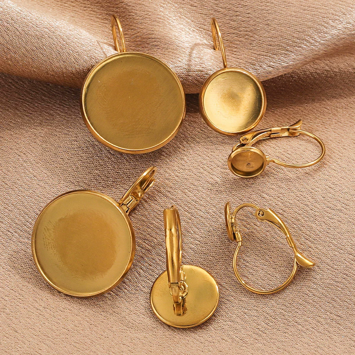 Jewelry Ear Tray Accessories Stainless Steel Titanium Steel Gold Plated Electroplated - Image 2