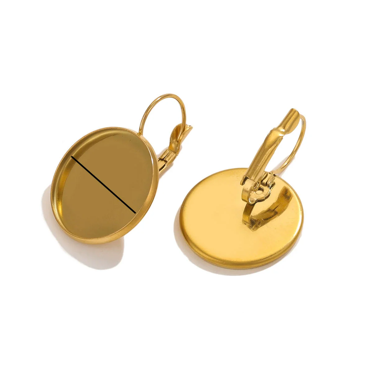 Jewelry Ear Tray Accessories Stainless Steel Titanium Steel Gold Plated Electroplated - Image 7