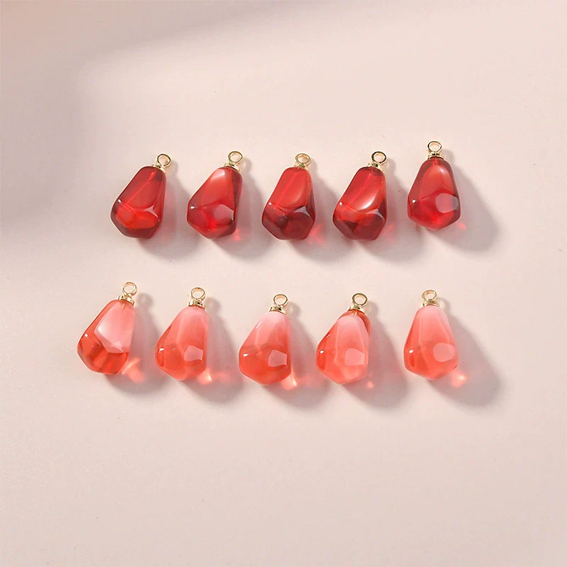 Jewelry Earrings Accessories Fruit Pomegranate Seed Resin And Plastic Dripping Glue Handmade Pendant - Image 3