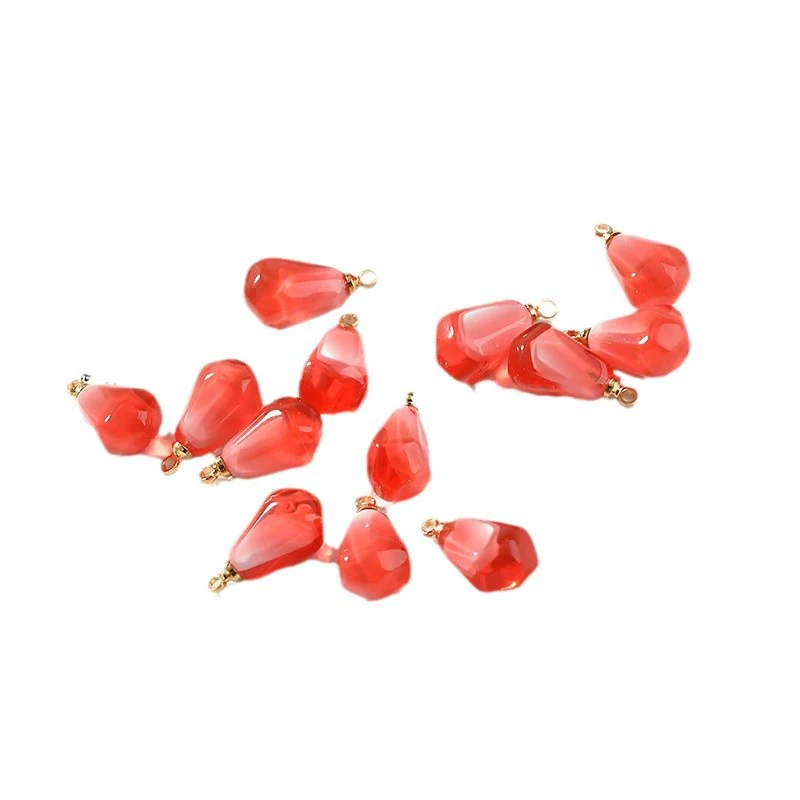 Jewelry Earrings Accessories Fruit Pomegranate Seed Resin And Plastic Dripping Glue Handmade Pendant - Image 4