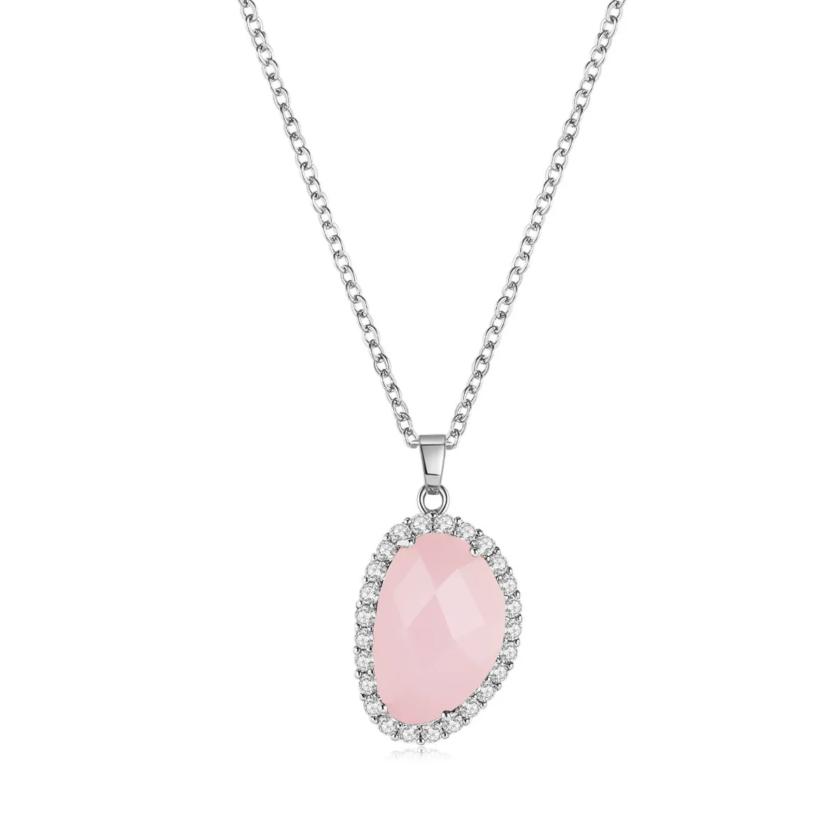 Jewelry Geometric Wings Microinlaid Cubic Zircon Women's Multicolor Necklace Ball Chain Mixed Gem Inlay Diamond Style - Image 14