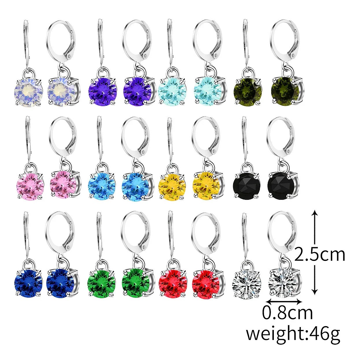Jewelry Imitation Pearl Geometric Insects Peach Heart Electroplated Pendant Ear Buckle For Women - Image 12