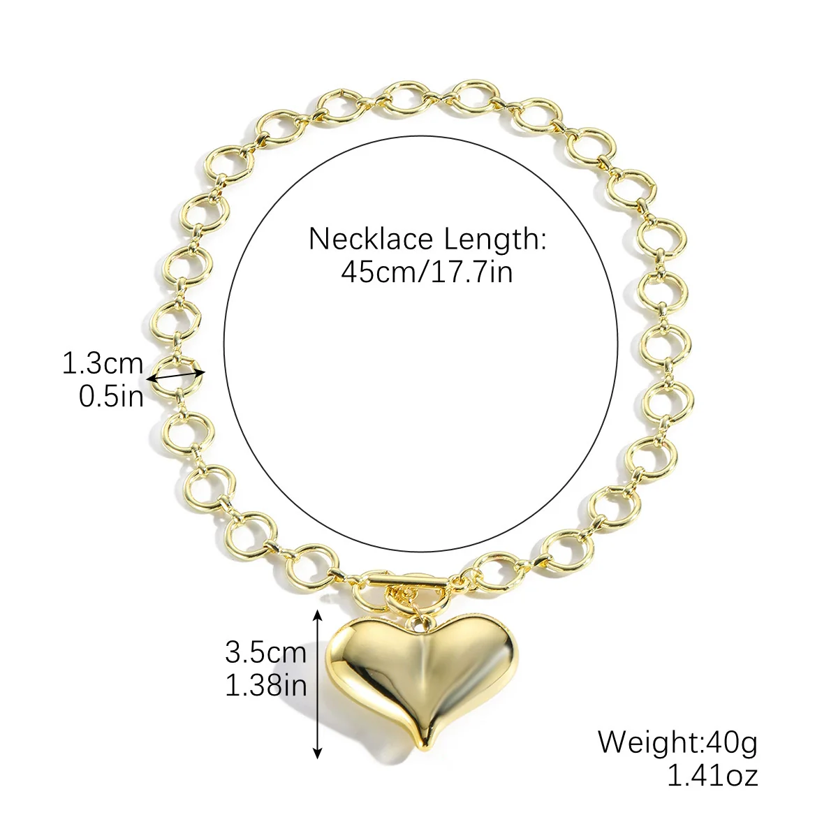 Jewelry Imitation Pearl Heart Pattern Electroplating Valentine's Day Earrings And Necklace - Image 47