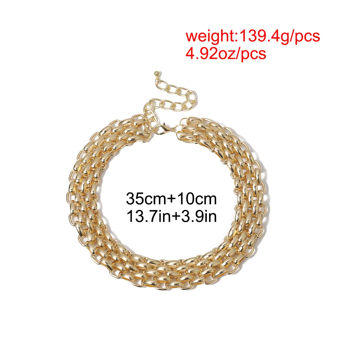 Jewelry Iron Alloy Wave Pattern Electroplating Simple Style Women's Necklace - Image 3