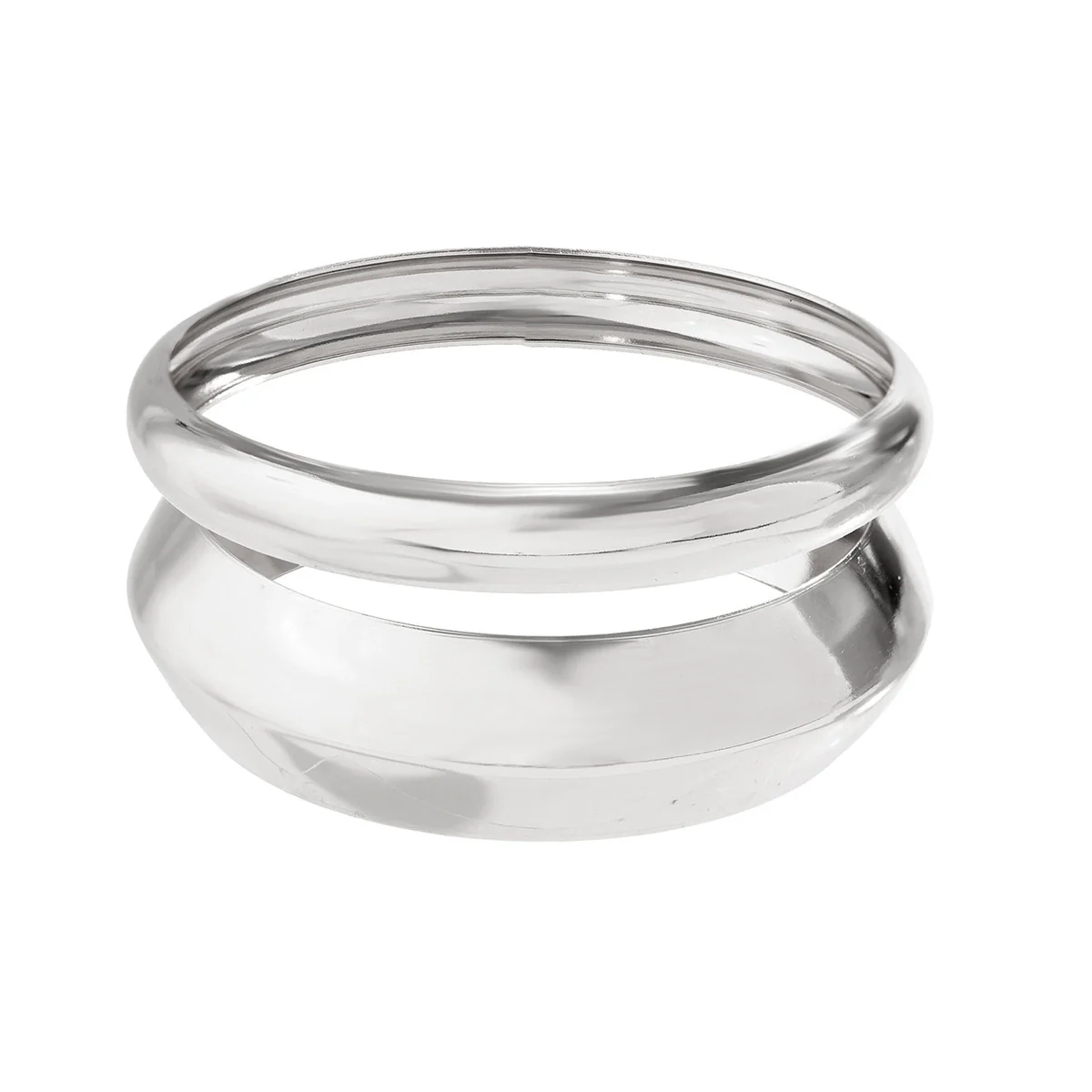 Jewelry Iron Arc Plain Multi Layer Simple Electroplated Bracelet - Image 5
