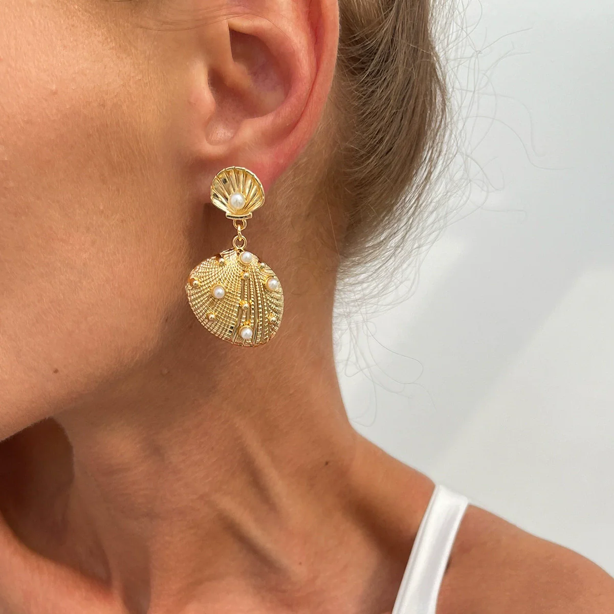 Jewelry Iron Exaggerated Geometric Stars Earrings Electroplating - Image 12