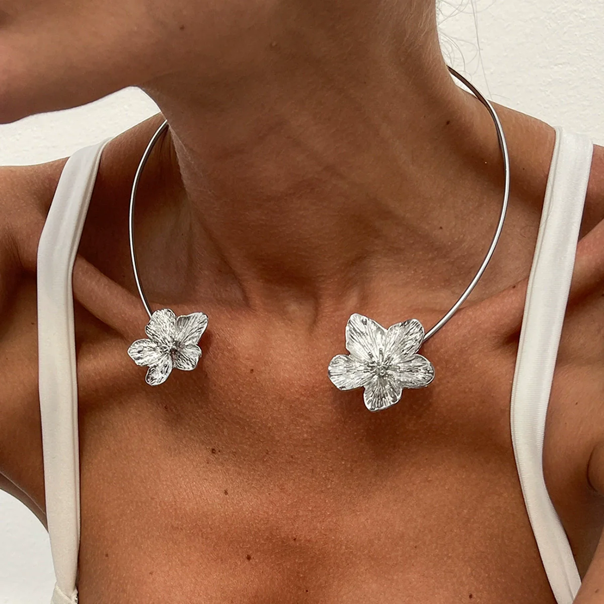 Jewelry Ironalloy Bohemian Starfish Flower Clavicle Necklace - Image 3