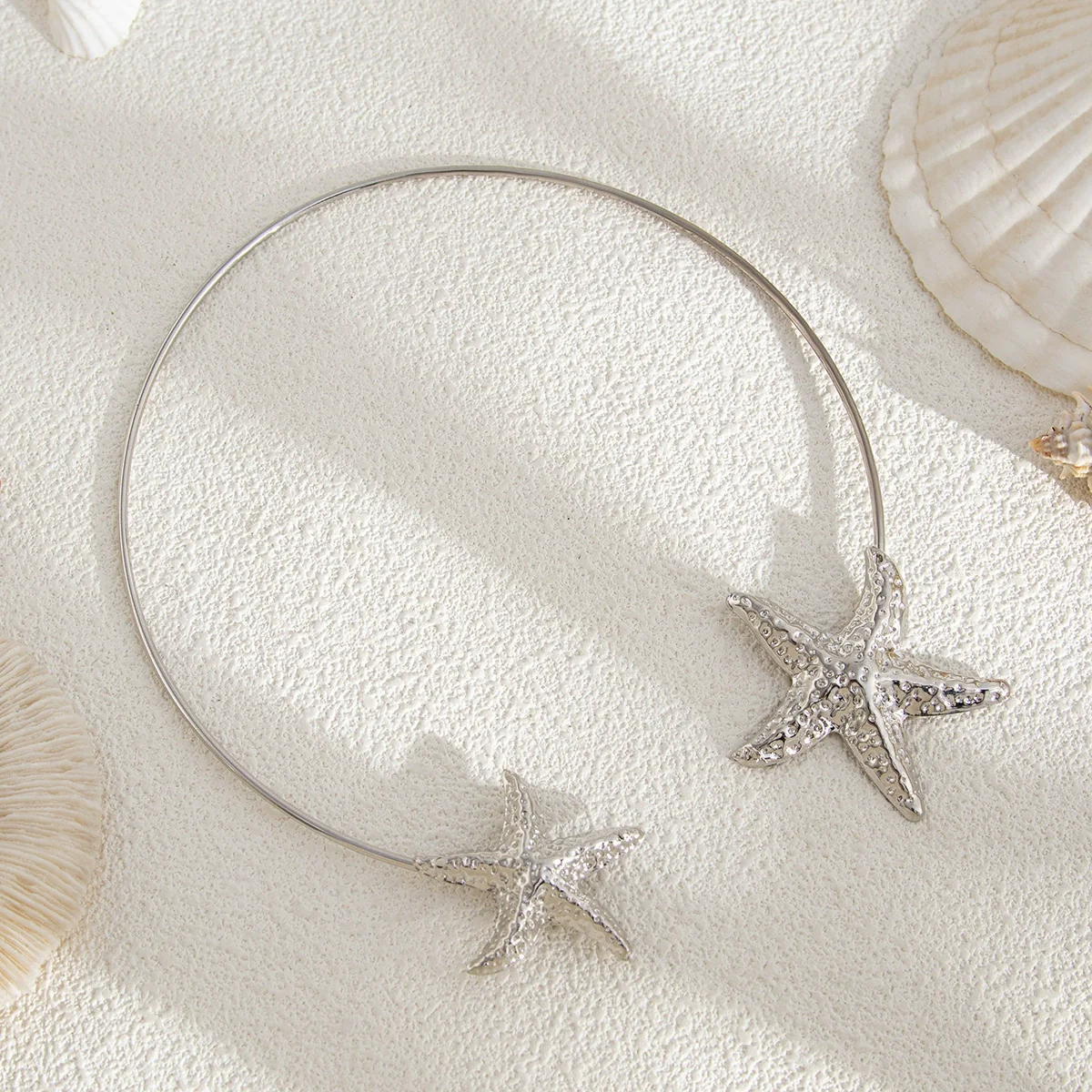 Jewelry Ironalloy Bohemian Starfish Flower Clavicle Necklace - Image 7