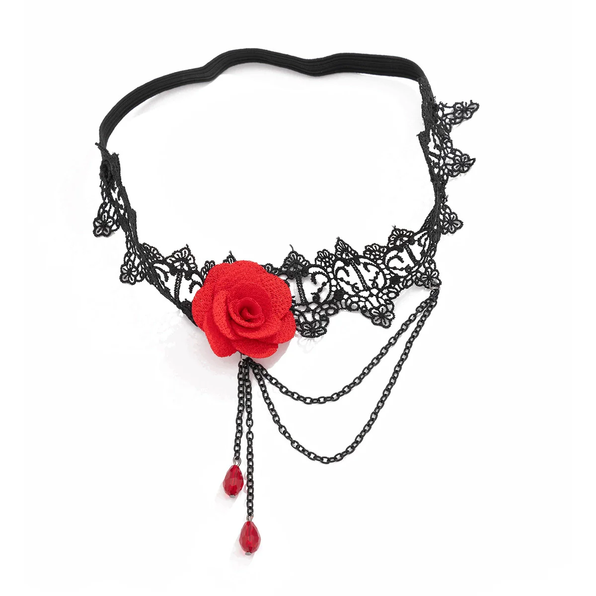 Jewelry Leg Chain Elastic Band Lace Iron Chain Flower Style - Image 5