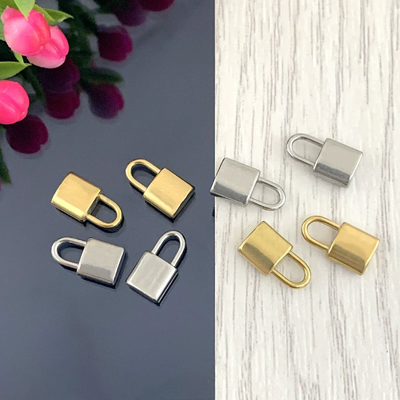 Jewelry Lock Pendant Stainless Steel Vacuum Colorpreserving 18K Gold Plated Diy Jewelry Accessories - Image 3