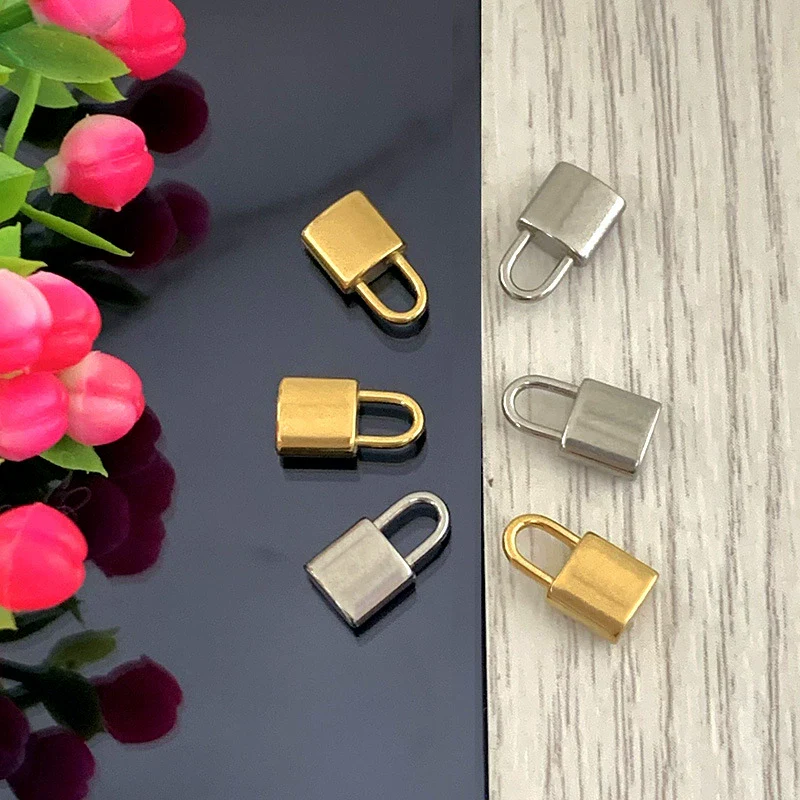 Jewelry Lock Pendant Stainless Steel Vacuum Colorpreserving 18K Gold Plated Diy Jewelry Accessories - Image 4