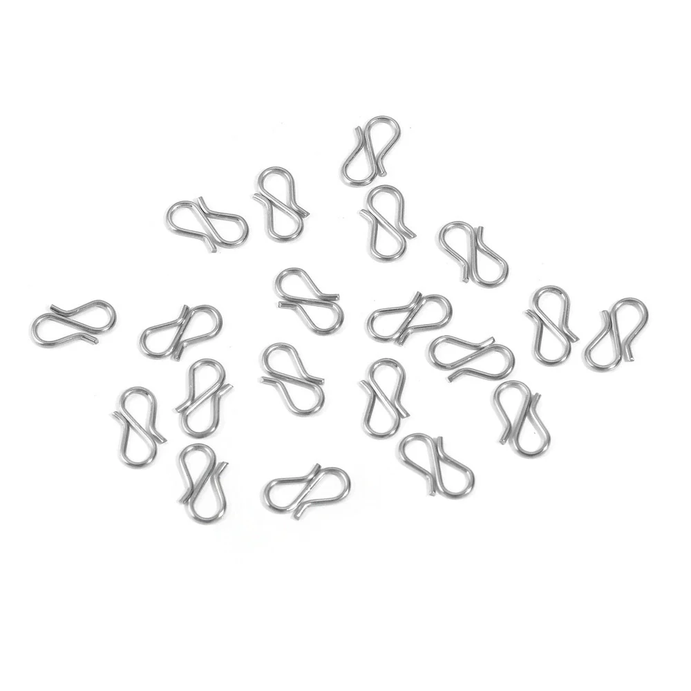 Jewelry Making Accessories Stainless Steel S Shape Necklace Buckle Hook With Fish Pattern 18K Gold Electroplated - Image 6
