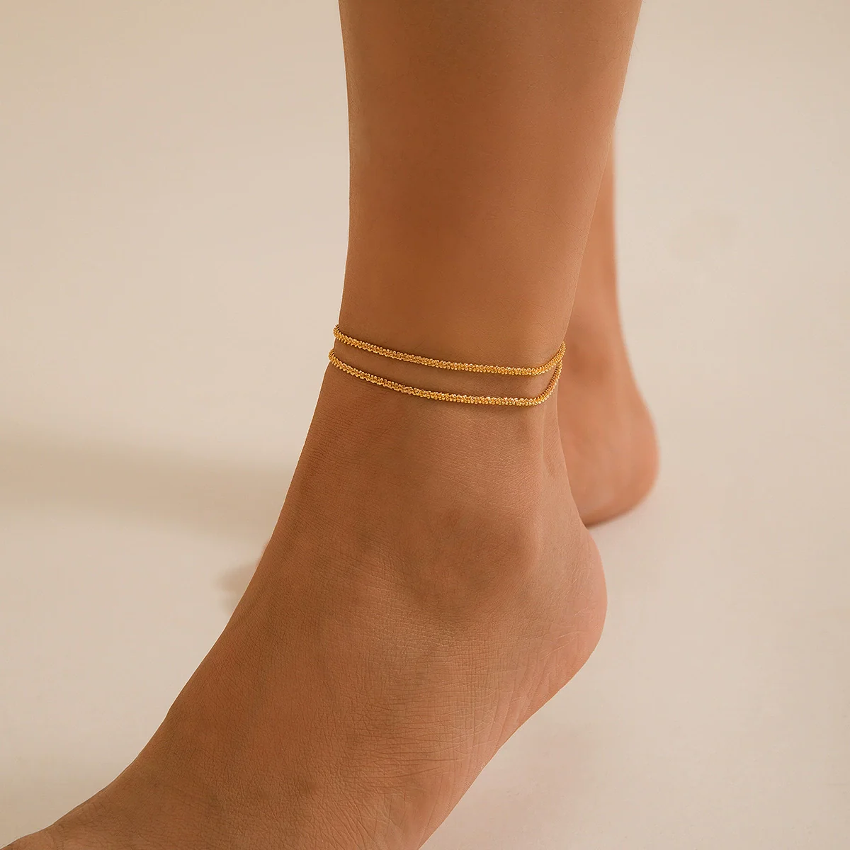 Jewelry Metal Anklet Copper Wave Style - Image 7