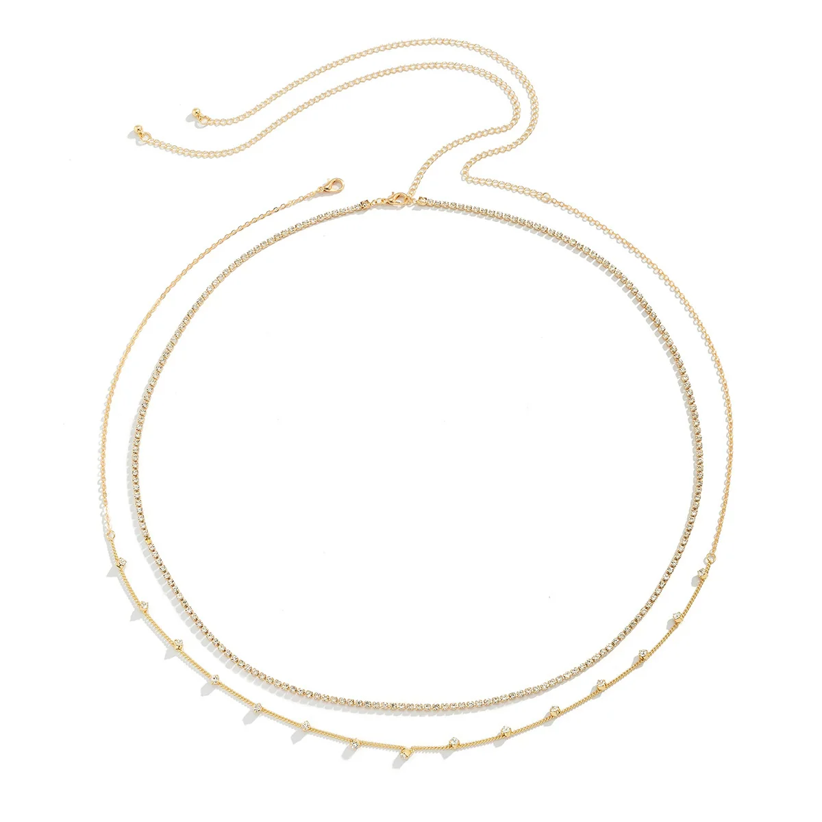 Jewelry Metal Doublelayer Simple Chain Body Chain Waist Chain - Image 5