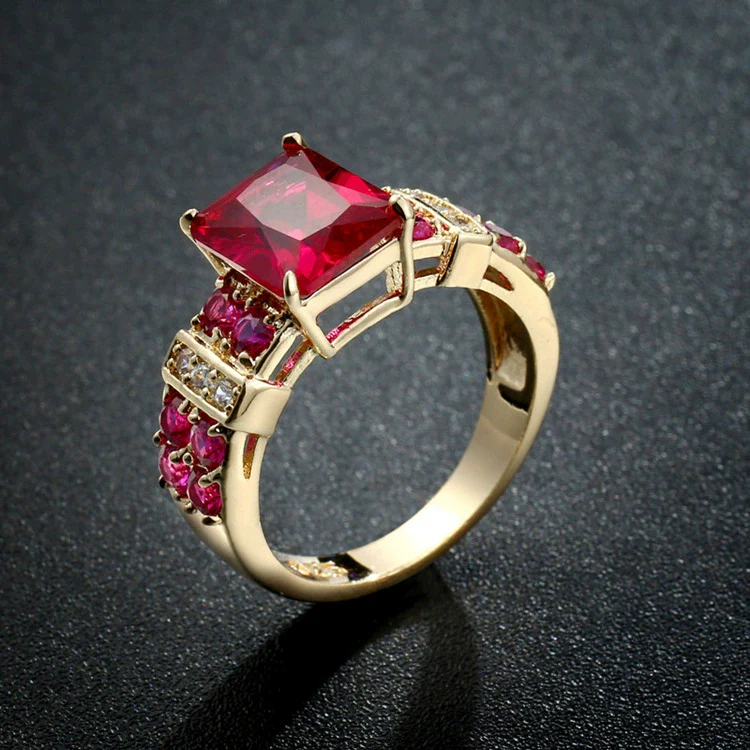 Jewelry Metal Electroplated Geometric Square Zircons Inlaid Fashionable Trendy Exquisite - Image 4