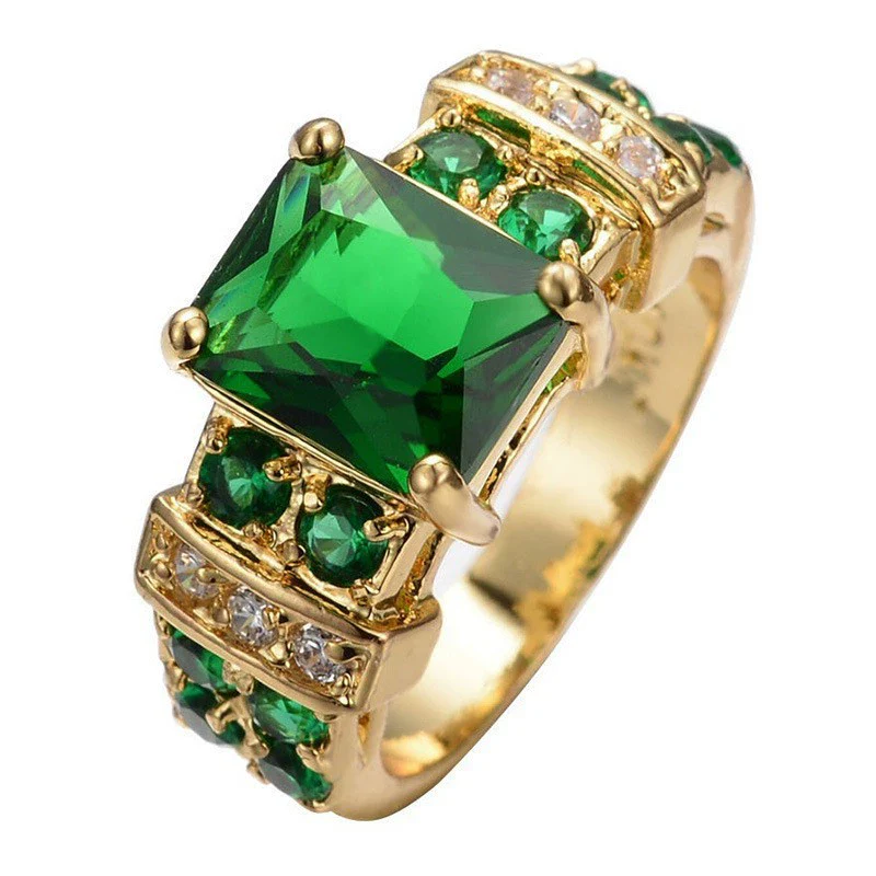Jewelry Metal Electroplated Geometric Square Zircons Inlaid Fashionable Trendy Exquisite - Image 5
