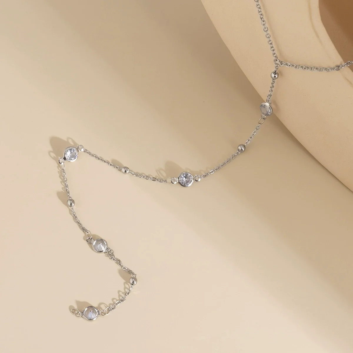 Jewelry Metal Imitation Pearl Clavicle Chain Necklace Cartoon Geometric Alloy Pendant Box Chain For Women - Image 7