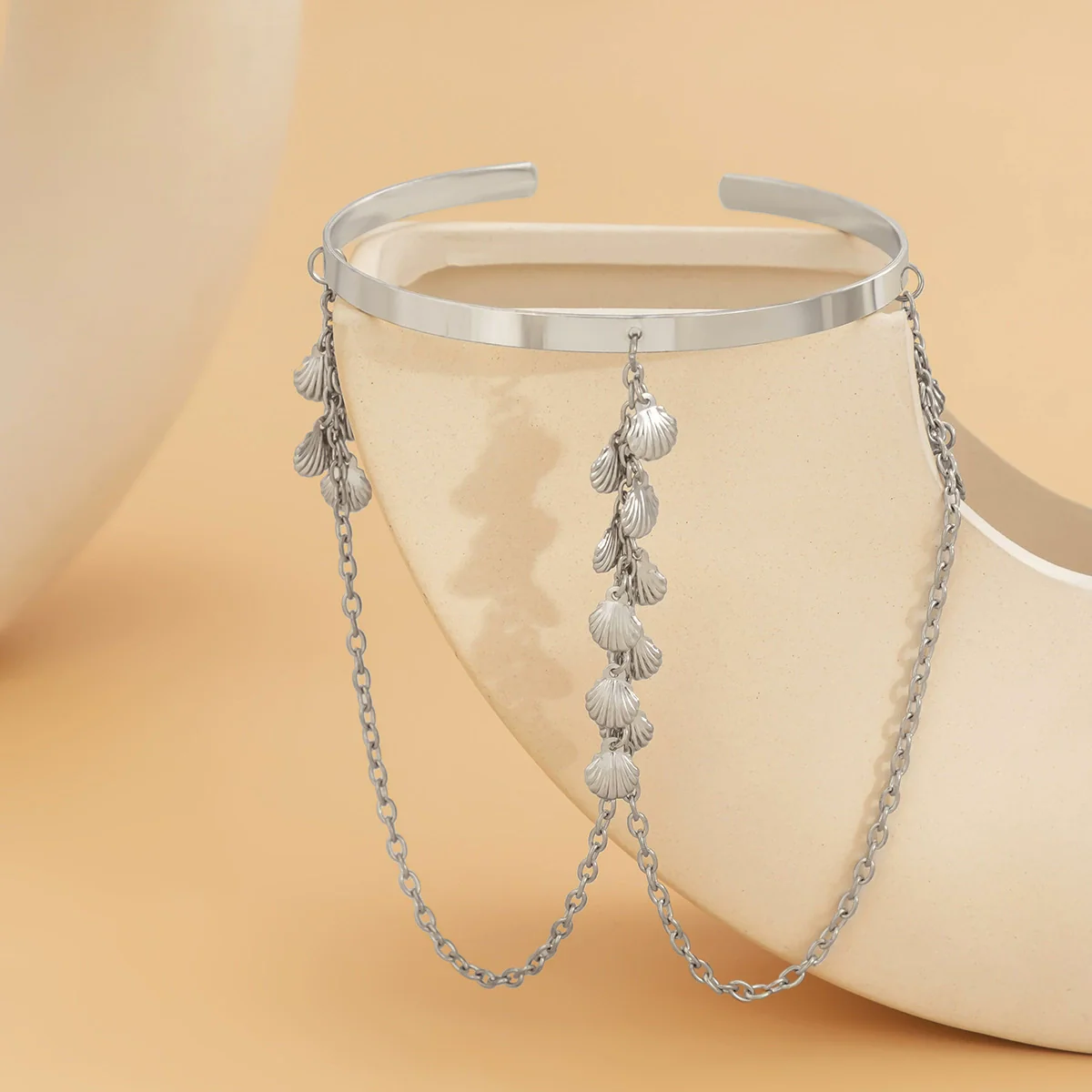 Jewelry Metal Iron Chain Arm Chain Star Pattern Open Bracelet For Women - Image 3